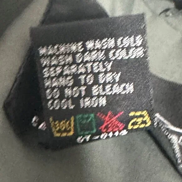 Vintage White Sierra Mens XL Windbreaker Jacket Green & Black Lightweight - Picture 5 of 7